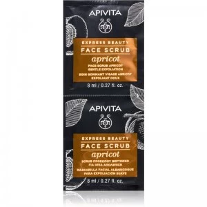 image of Apivita Express Beauty Apricot Gentle Facial Scrub for Face 2 x 8ml