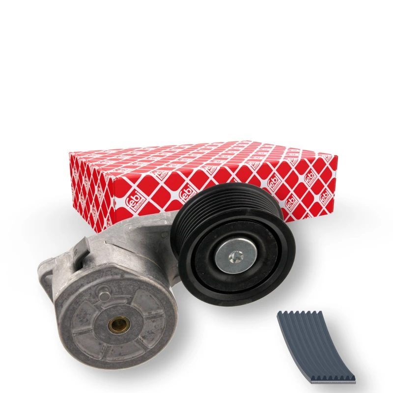 Image of FEBI BILSTEIN 31623 V-ribbed belt set with tensioner element V-Ribbed Belt Set (542)