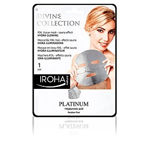 Image of PLATINUM tissue hydra-glowing face mask 1 use