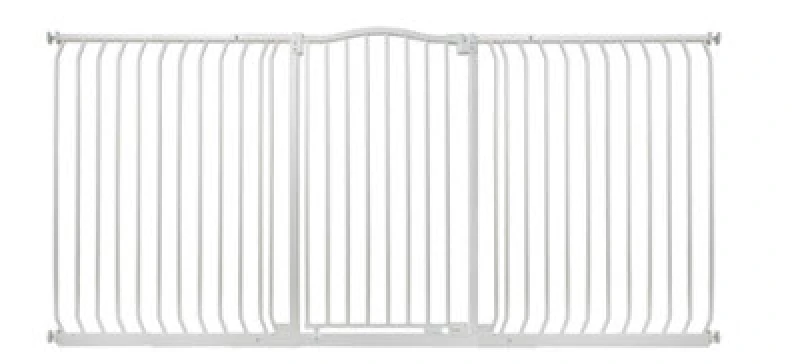 Image of Bettacare Extra Tall Curved Top Dog Gate, 197Cm - 206Cm, Matt White, Extra Tall 100Cm In Height, Pressure Fit Pet Gate