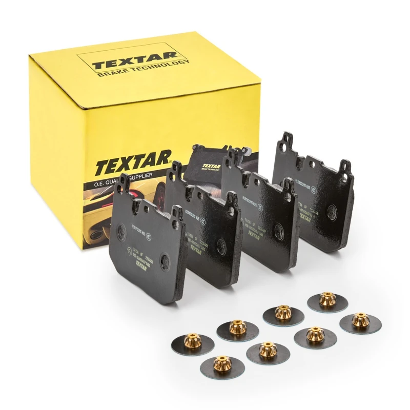 Image of TEXTAR 2234401 Brake pad set prepared for wear warning indicator, with accessories Brake Pad Set,disc brake (402)