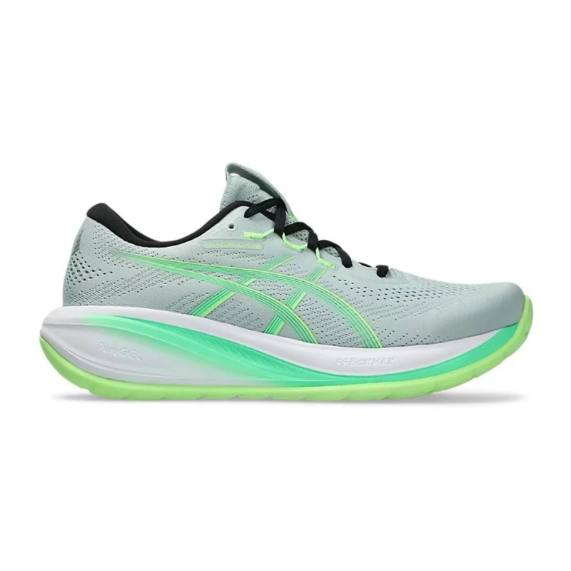 Image of Asics Gel-Cumulus 28 Gray Green SS26 Shoes, Size 43,5 - EUR
