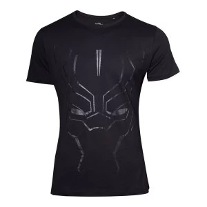 Image of Marvel Comics - Black On Black Face Mens XX-Large T-Shirt - Black