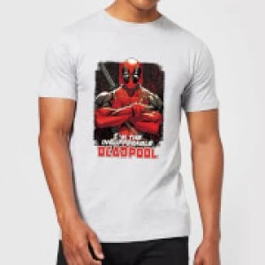 image of Marvel Deadpool Crossed Arms T-Shirt - Grey - 3XL