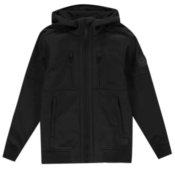 image of Firetrap Pocket Softshell Jacket Junior Boys - Black