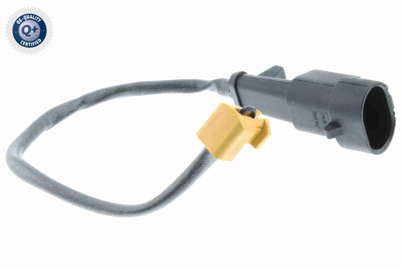 Image of VEMO V27-72-0005 Brake Pad Wear Sensor Q+, original equipment manufacturer quality MADE IN GERMANY, Front Axle Warning Contact,brake pad wear (407)