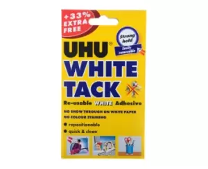 image of UHU White Tack Handy 33 Percent Extra Free, none