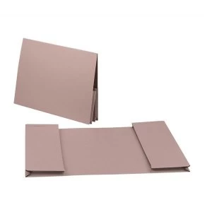 Image of Guildhall Foolscap 315gm2 Double Legal Manilla Pocket Wallet Buff Pack of 25