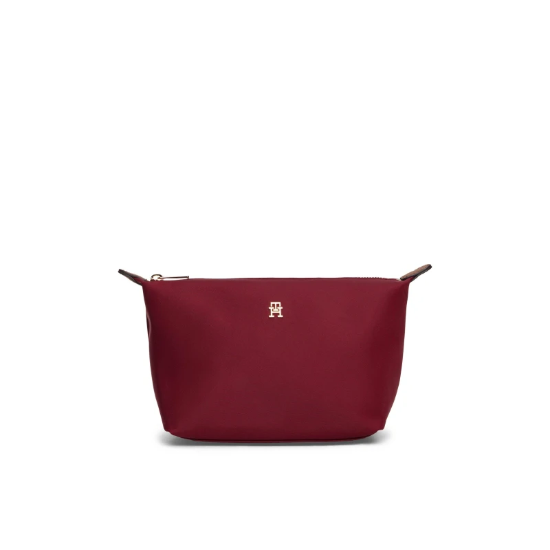 Image of Tommy Hilfiger Womens Icon Washbag Zip Pouch Deep Rouge female One Size