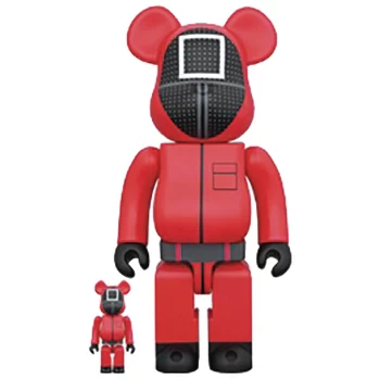 Image of Medicom Squid Game 100% & 400% Be@rbrick 2-pack - Guard (Square)