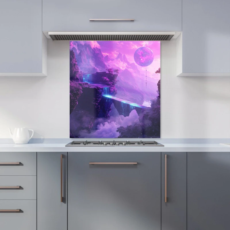 Image of Designer Kitchen Splashbacks Elena Sable: 00039 Kitchen Splashback Size: 600mm x 750mm Multicolor Unisex 600mm x 750mm
