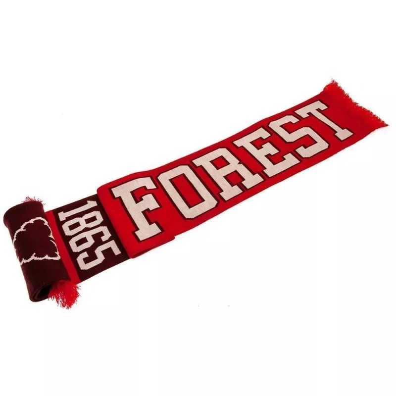 Image of Nottingham Forest FC Mens Nero Scarf in Red Red Male One Size