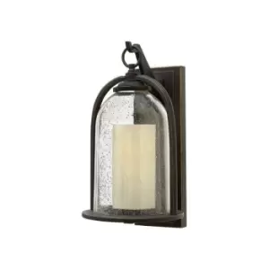 Image of Elstead Quincy - 1 Light Outdoor Medium Wall Lantern Light Oil Rubbed Bronze IP44, E27