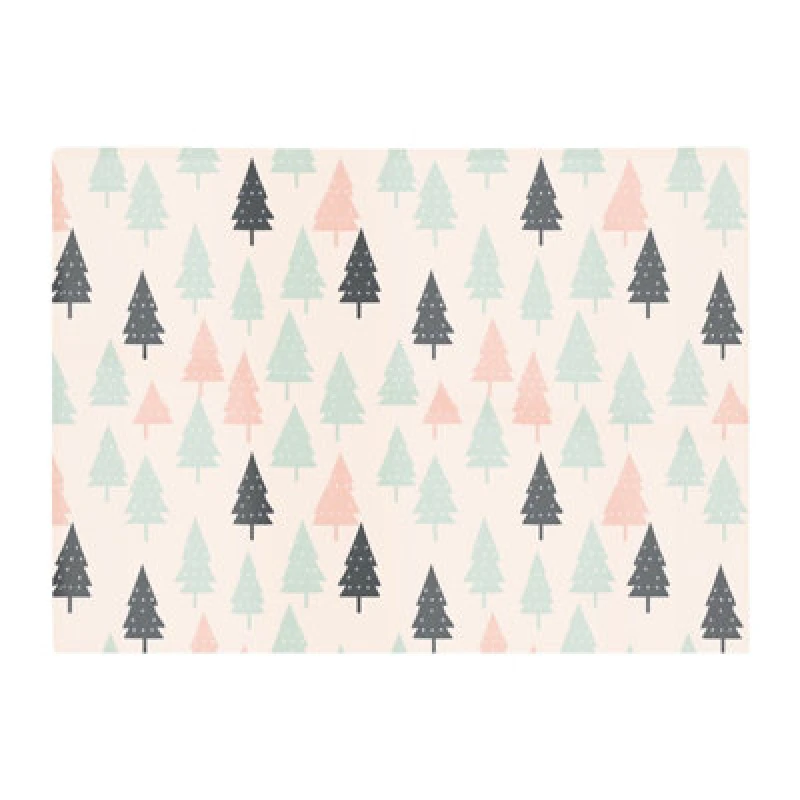 Image of Warren Reed Designer Christmas Tree Silhouette Pattern Glass Chopping Board