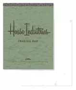 Image of house industries tracing pad 40 acid free sheets lettering tips extra thick