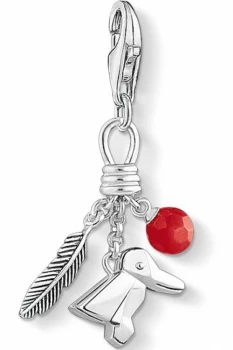 Thomas Sabo Jewellery Charm Club Bird, Feather & Berry Charm JEWEL 1331-908-10