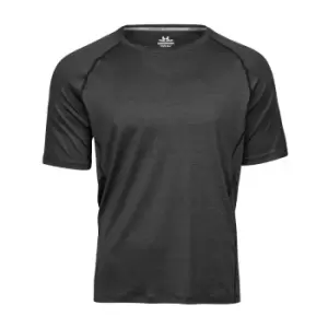 Image of Tee Jays Mens Cool Dry Short Sleeve T-Shirt (2XL) (Black Melange)