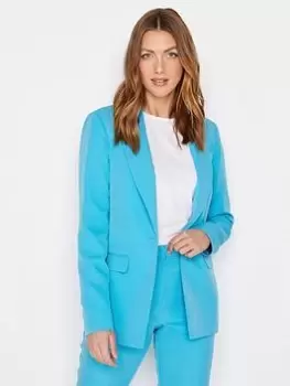 image of Long Tall Sally Turquoise Hazel Blazer, Blue, Size 10, Women