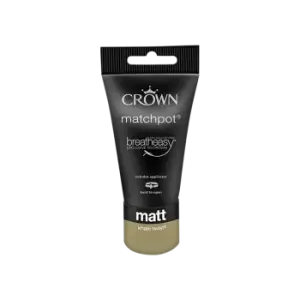 image of Crown Standard Matt Emulsion Khaki Twist - 0.04L