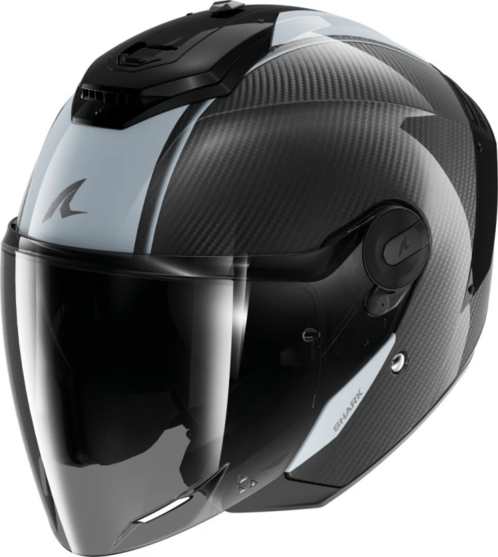Image of Shark RS Jet Carbon Skin Jet Helmet, black-grey, Size 2XL for Men