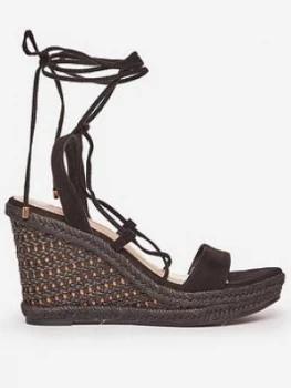 image of Dorothy Perkins Robyn Wedge Sandal - Black