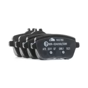 Image of ATE Brake pad set MERCEDES-BENZ 13.0460-2780.2 0064205720,0064207220,0064209220 0084200820,0084203420,A0064205720,A0064207220,A0064209220,A0084200820
