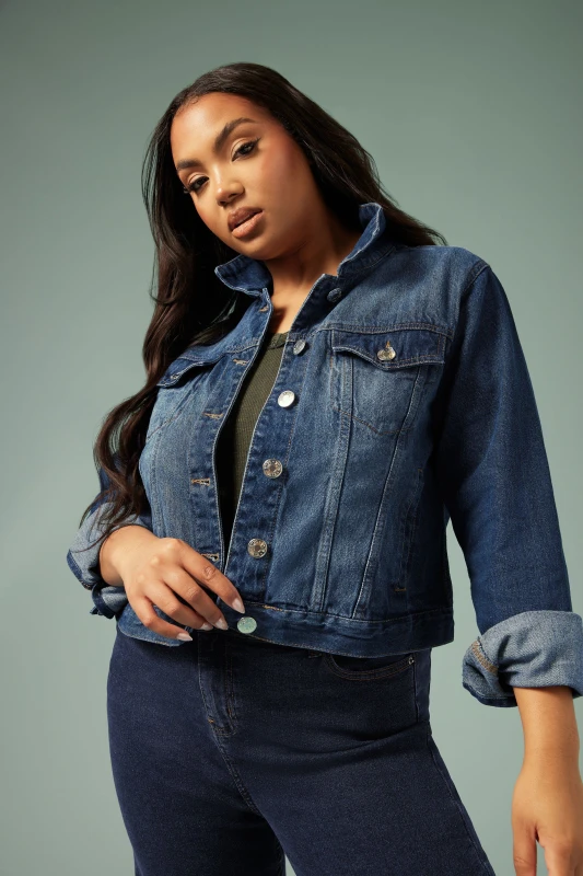 Image of Yours Womens Sleeveless Denim Jacket in Blue Size: 16 Blue Female 16
