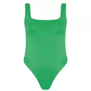 Image of I Saw It First Square Bodysuit - Green