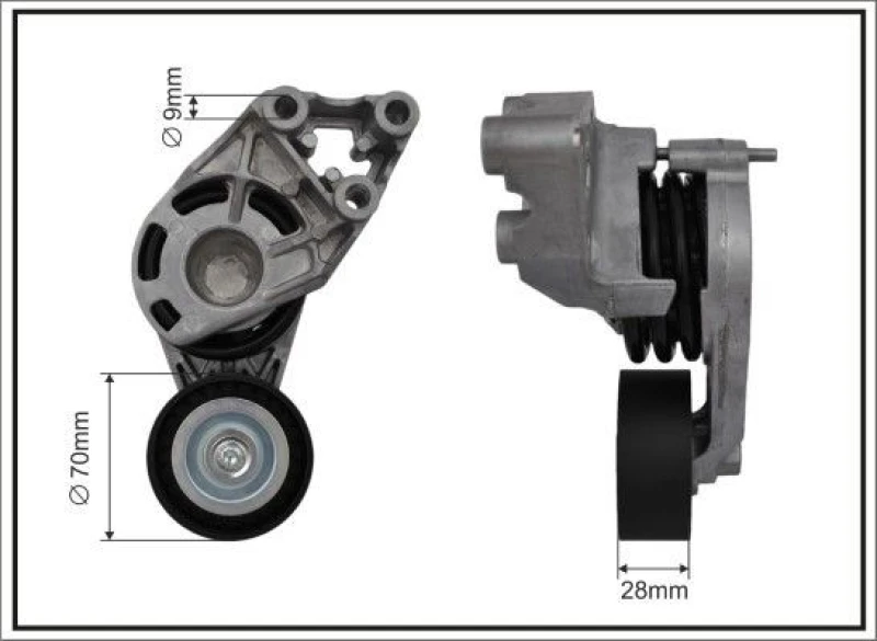 Image of CAFFARO Tensioner Lever, v-ribbed belt CAFFARO 118087SP