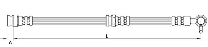 Image of Brake hose METZGER 4111631