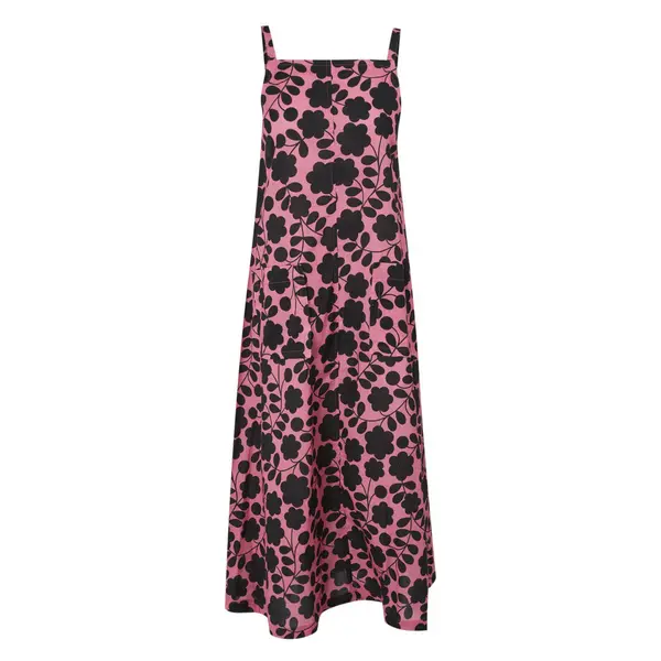Image of Regatta Womens Orla II Summer Sun Dress Size 10 - Waist 28.5' (72cm), Inside Leg 29' Pink Floral RWD091-IAM-18