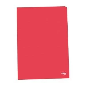 Image of Esselte Copy-safe Folder Plastic Cut Flush A4 Red Ref 5483354834 Pack