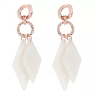 image of Ted Baker Deajra Double Diamond Drop Earrings