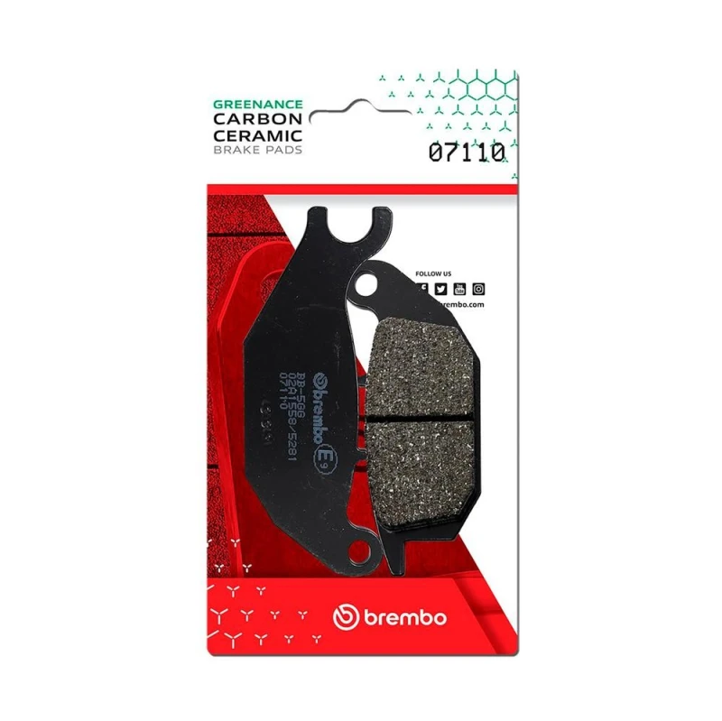 Image of BREMBO Brake pad set BREMBO 07110