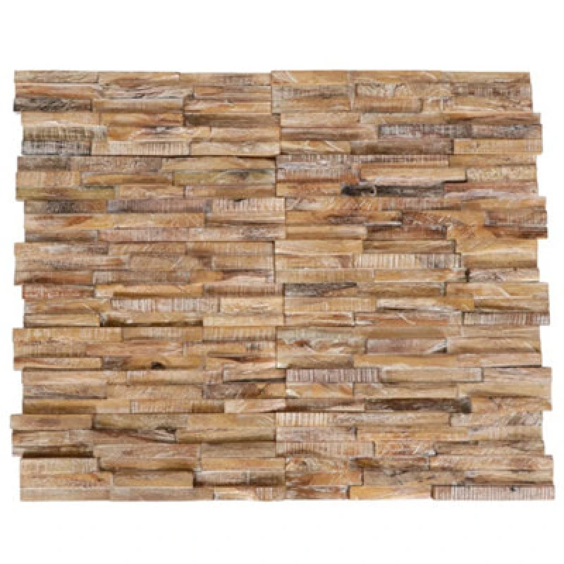Image of VIDAXL 3D Wall Cladding Panels 10 pcs 1.01 m² Solid Teak Wood Vidaxl 8720286290644