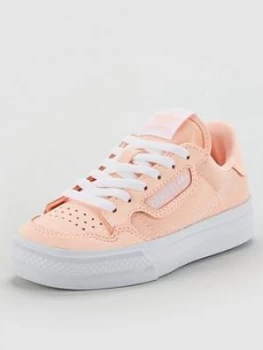Image of Adidas Originals Continental Vulc Childrens Trainers - Orange
