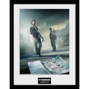 image of The Walking Dead Season 5 Framed Collector Print 12x16