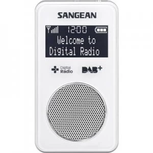 image of Sangean DPR-34+ Pocket radio DAB+, FM rechargeable White