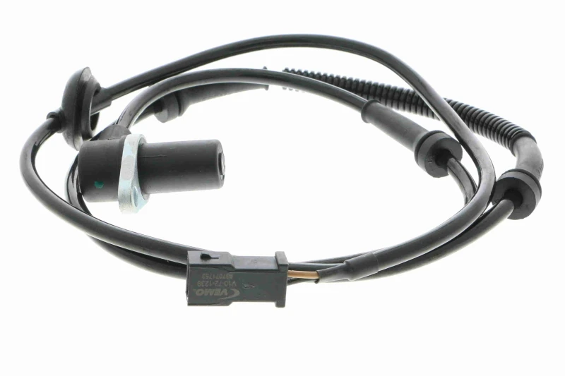 Image of VEMO V10-72-1239 ABS Sensor Original VEMO Quality, Rear Axle Right, with cable Sensor,wheel speed (412)