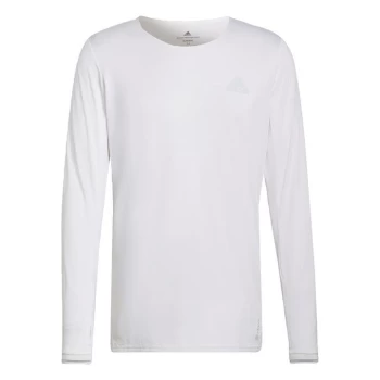 Image of adidas Fast Long-Sleeve Top Mens - White
