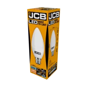 image of JCB LED Candle 470lm Opal 6w B22 6500k