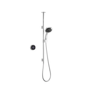 image of Mira Platinum Ceiling Fed Chrome Effect Digital Pumped Mixer Shower