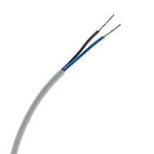 Image of Zexum 0.75mm 2 Core PVC Flex Cable White Round 2182Y - 1 Meter