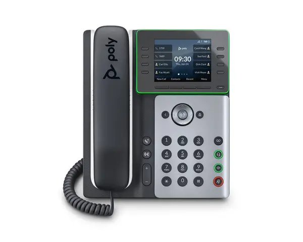 Image of POLY Edge E300 IP phone Black 8 lines IPS