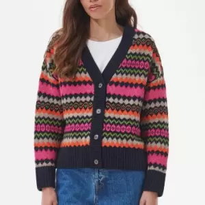 Image of Barbour Redclaw Jacquard-Knit Cardigan - UK 12