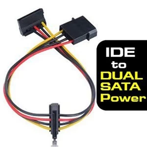 Akasa 4pin Molex to 2 x SATA power Adapter (AK-CBPW01-30)