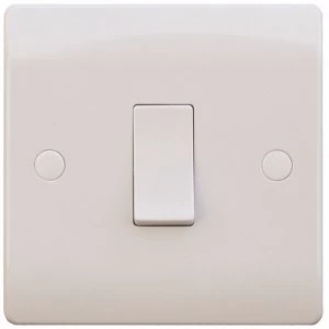 Image of ESR Sline 10A White 1G 1 Way 230V Electric Wall Plate Switch