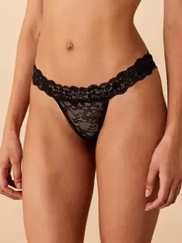 Image of Accessorize Lace Thongs Set of Three, Multi, Size L, Women