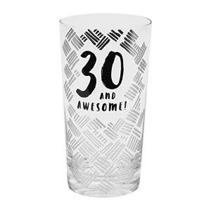 Image of Luxe Gunmetal Beer Glass - 30th Birthday