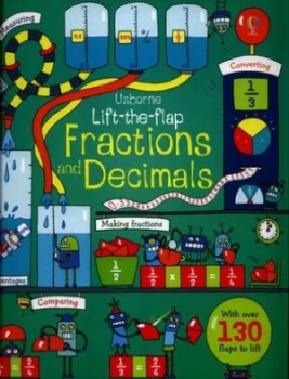 Image of Usborne Lift-the-Flap Fractions and Decimals by Rosie Dickins Book